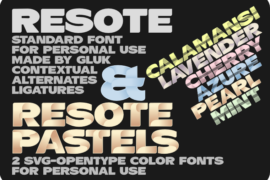 ResotE Font Family