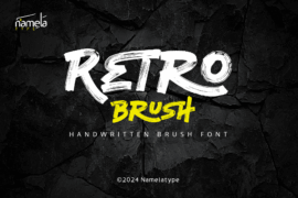 Retro Brush Personal Use Only Font