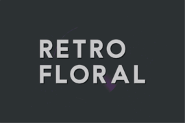 Retro Floral Font
