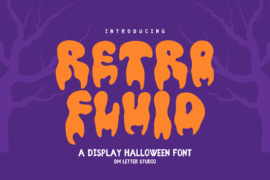 Retro Fluid Font