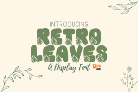 Retro Leaves Font