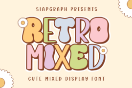 Retro Mixed Font