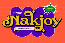 Retro Nakjoy Font Family