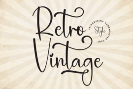 Retro Vintage Font