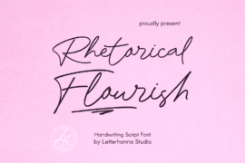 Rhetorical Flourish Font