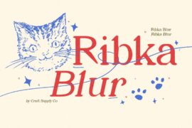 Ribka Blur Demo Font