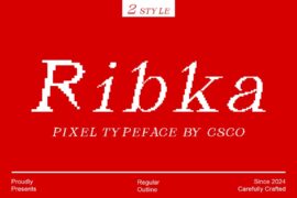 Ribka Pixel Demo Font