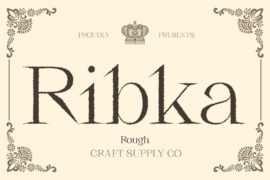Ribka Rough Demo Font