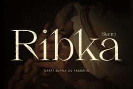 Ribka Stamp Demo Font