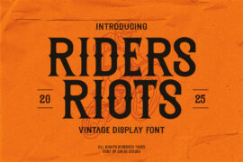 Riders Riots – Personal Use Font
