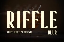 Riffle Blur Demo Font