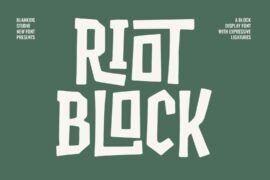 Riot block Font
