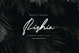 Rishin Font Demo Font