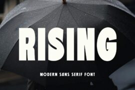 Rising Font