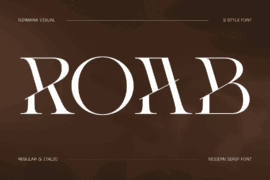 Roab Luxury Demo Font