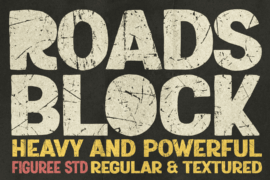 Roads Block Font Family