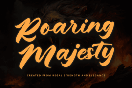 Roaring Majesty – Personal use Font