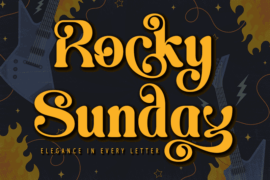 Rocky Sunday-Personal use Font