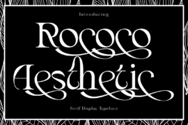 Rococo Aesthetic Demo Font