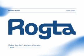 Rogta Modern Font