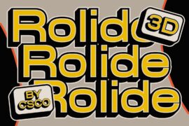 Rolide 3D Demo Font