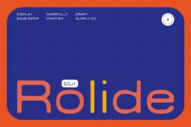 Rolide Blur Demo Font