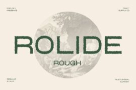 Rolide Rough Demo Font