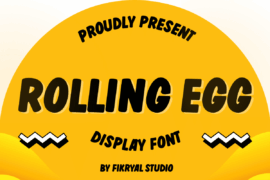 Rolling Egg Font