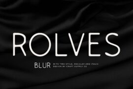 Rolves Blur Demo Font
