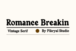Romance Breakin Font