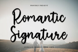 Romantic Signature Font