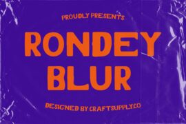 Rondey Blur Demo Font