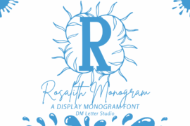 Rosalith Monogram Font