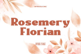 RosemeryFlorianDemo Font