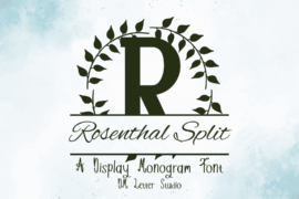 Rosenthal Split Monogram Font