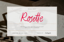 Rosette Demo Font