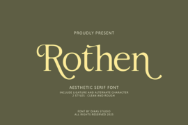 Rothen – Personal Use Font Family