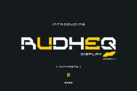 Rudheq Demo Font