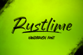 Rustlime Brush Font