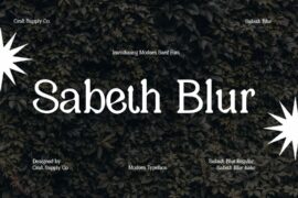 Sabeth Blur Demo Font