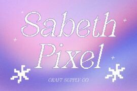 Sabeth Pixel Demo Font