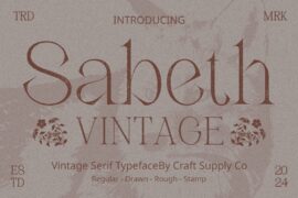 Sabeth Vintage Demo Font