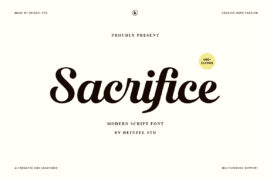 Sacrifice Demo Font