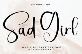 Sad Girl Font