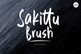 Sakittu Brush Font