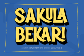 Sakula Bekari Retro Demo Version Font
