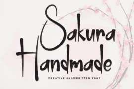 Sakura Handmade Font