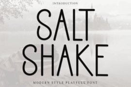 Salt Shake Font