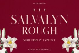 Salvalyn Rough Demo Font