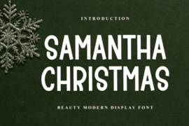 Samantha Christmas Font